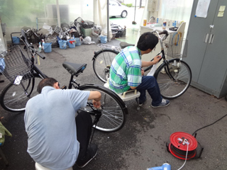 自転車清掃